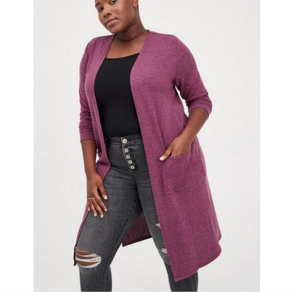 NWOT - Super Soft Plush Duster Open Front - Picture 1 of 2